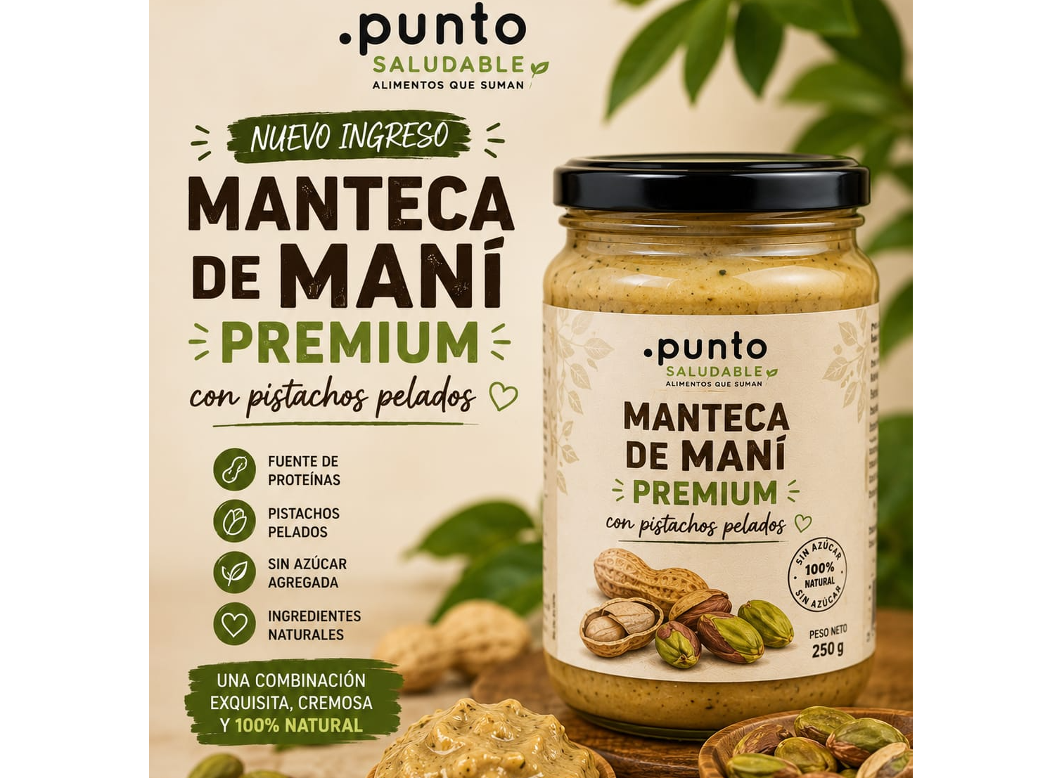 Manteca de Mani premium 350gr