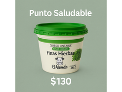 Queso untable finas hierbas 380 grs el aleman