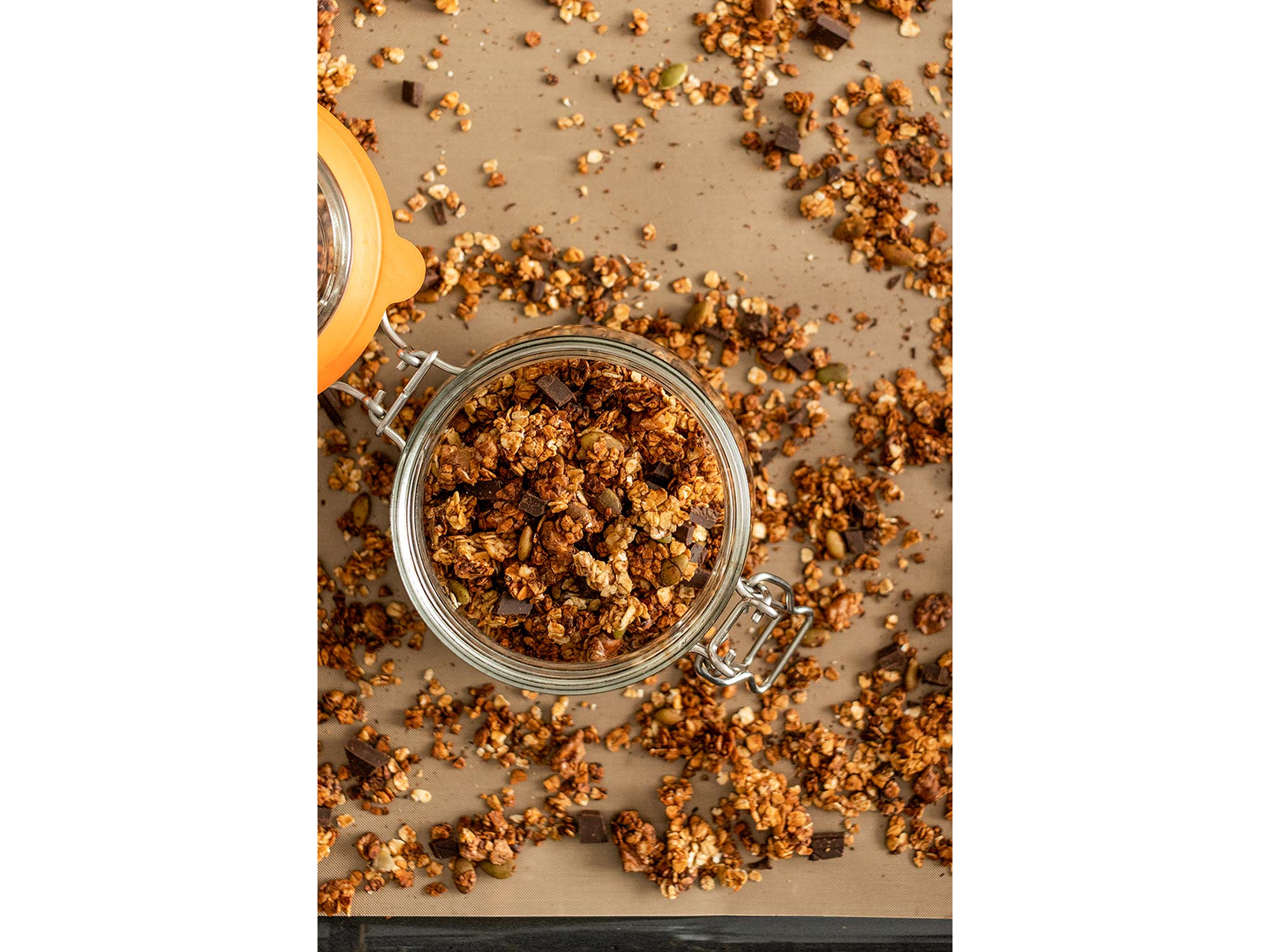 Granola s/azucar  endulzada con stevia 900 grs