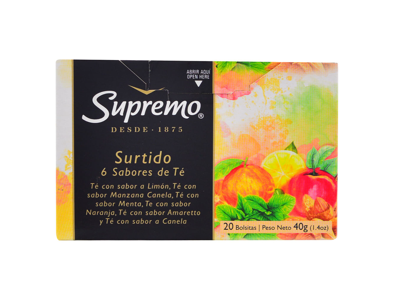 Te supremo surtido por 20