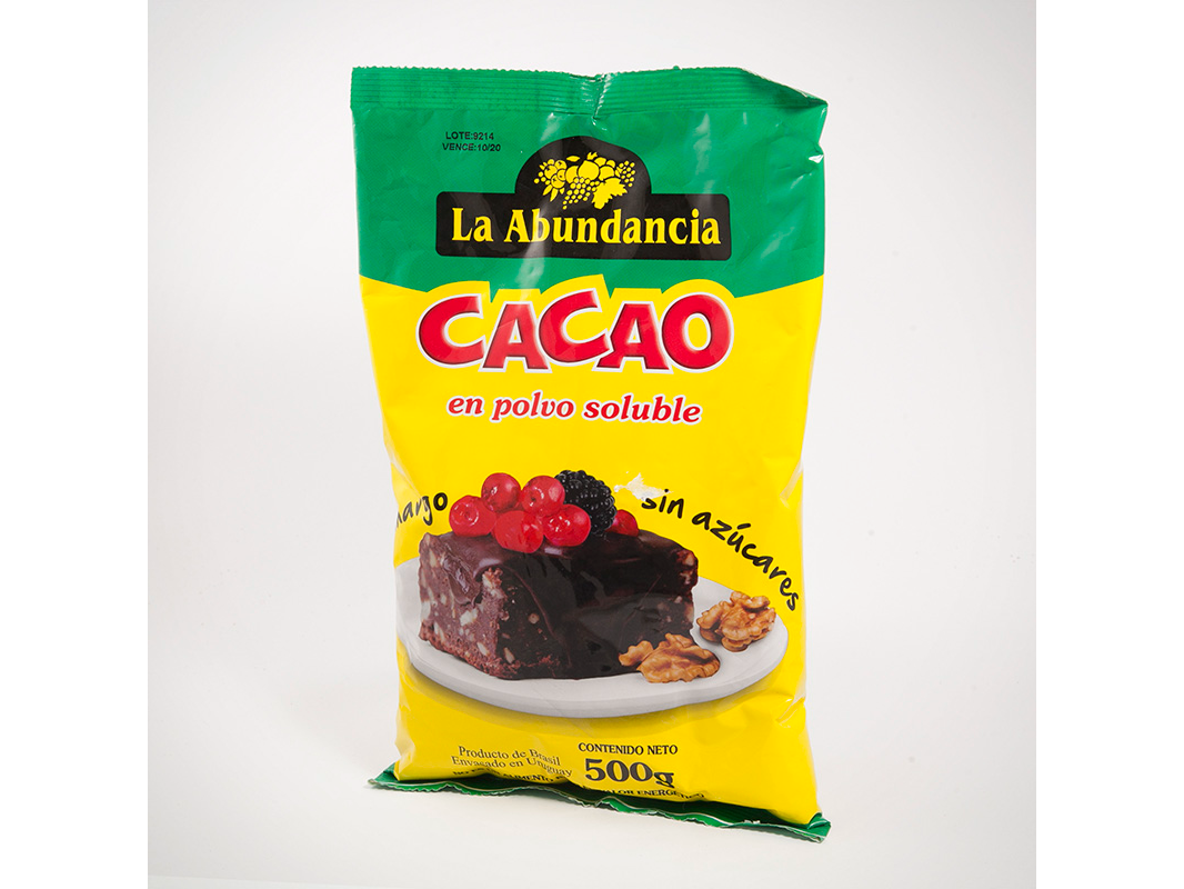 Cacao amargo la abundancia 500 grs