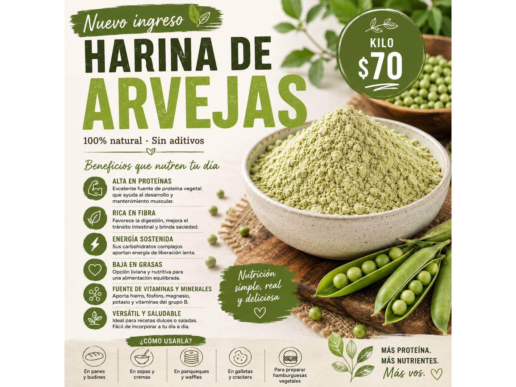 Harina de Arvejas 1kg