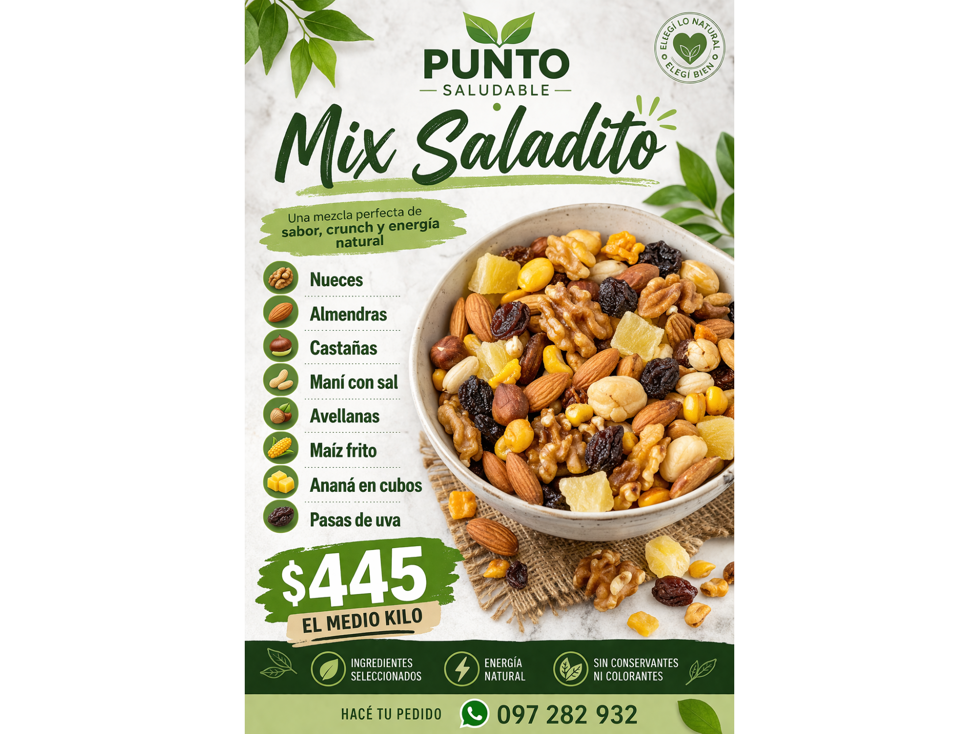 Mix saladito 500 grs