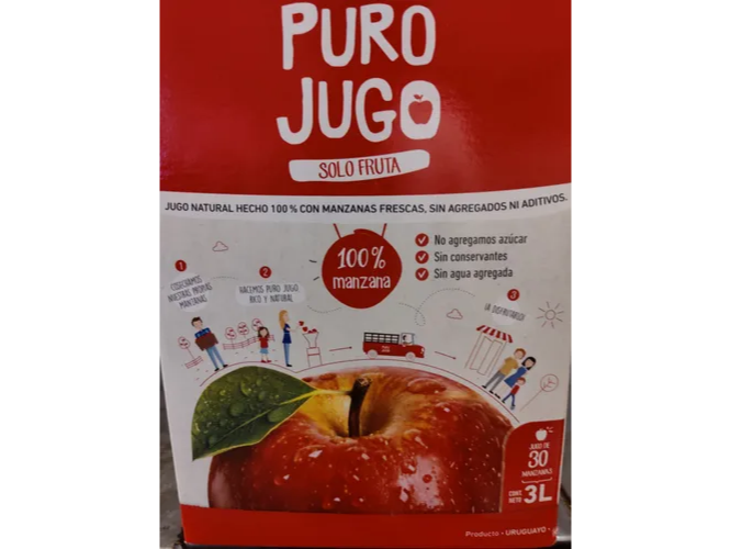 Jugo de manzana roja Natural 3L