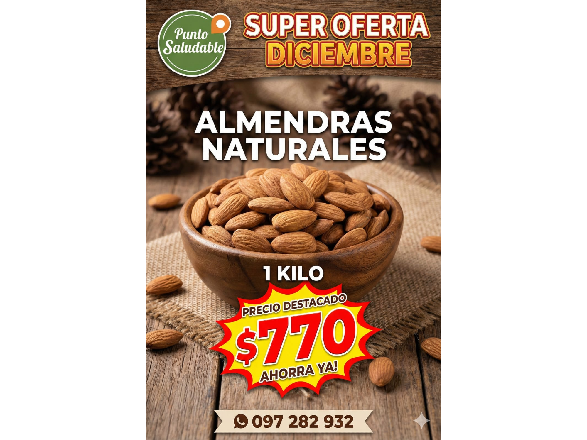 Almendras Naturales 1kg