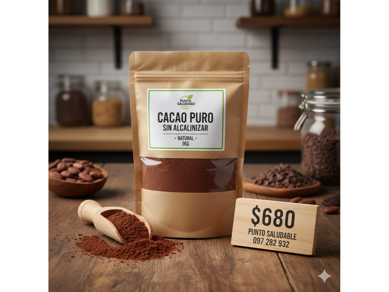 Cacao Puro Sin Alcalinizar 1kg