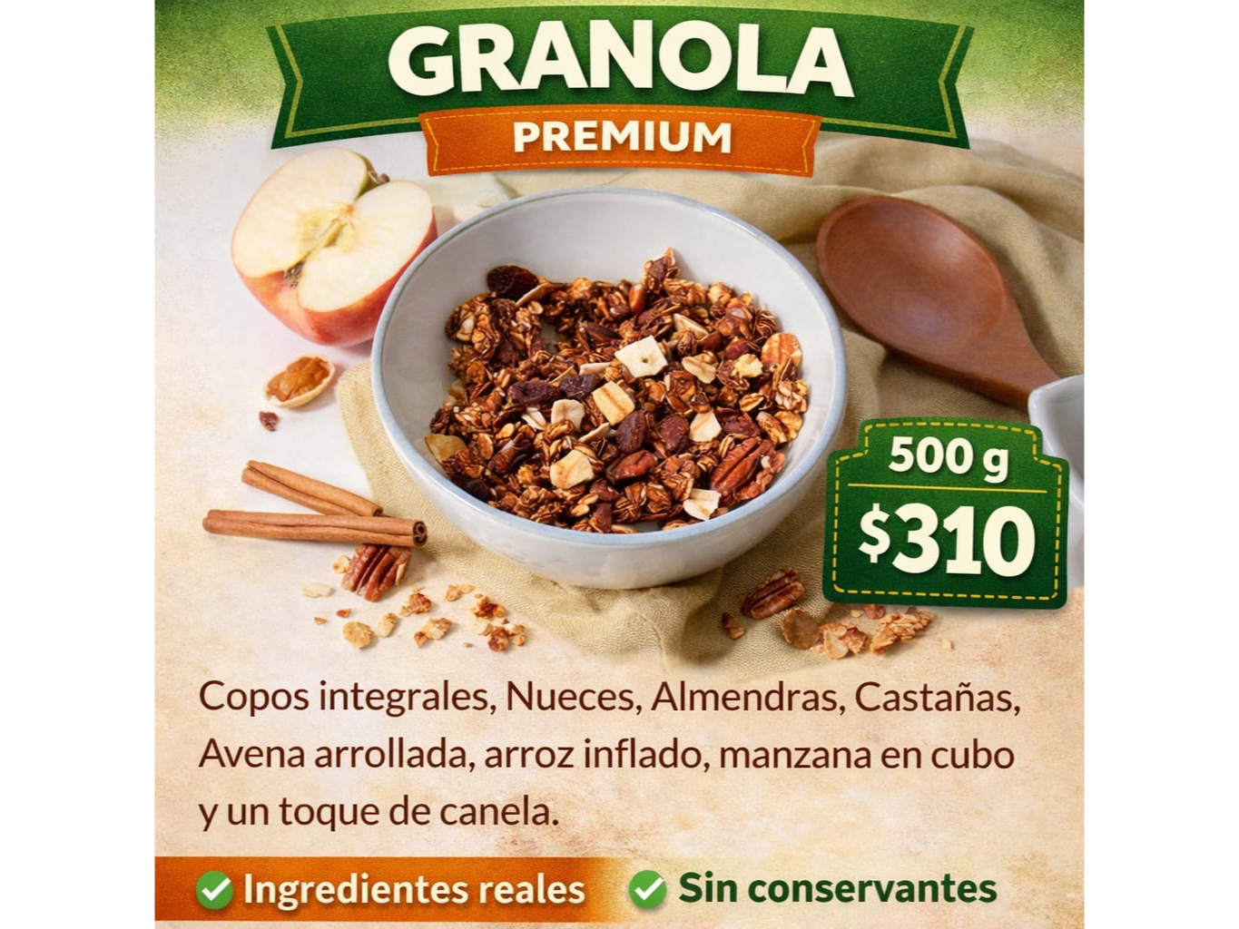 Granola Premium 500gr