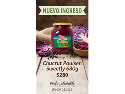 Chucrut Paulsen Dulce 680gr