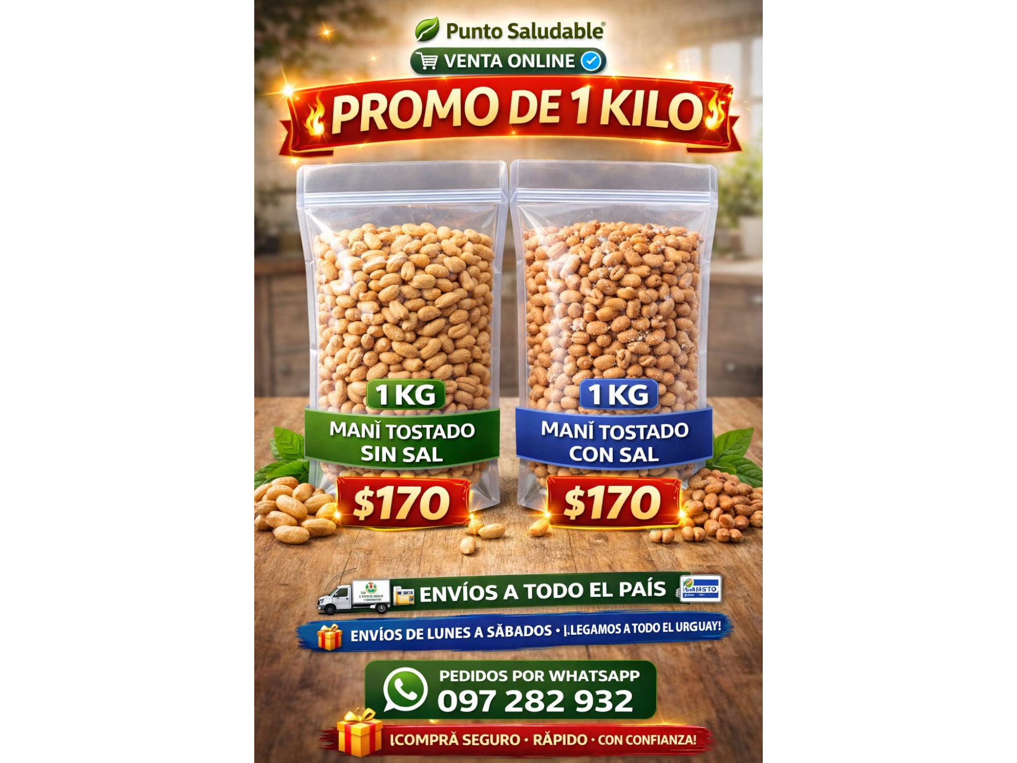 1kg de Maní Tostado