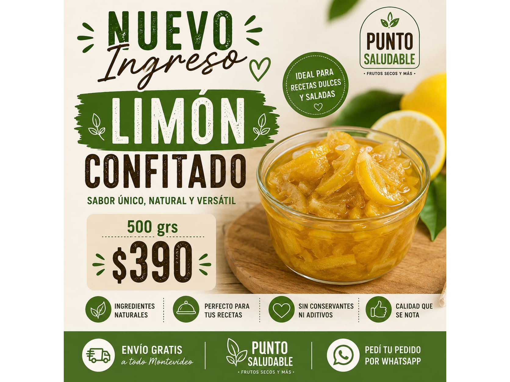 Limón confitado 500gr