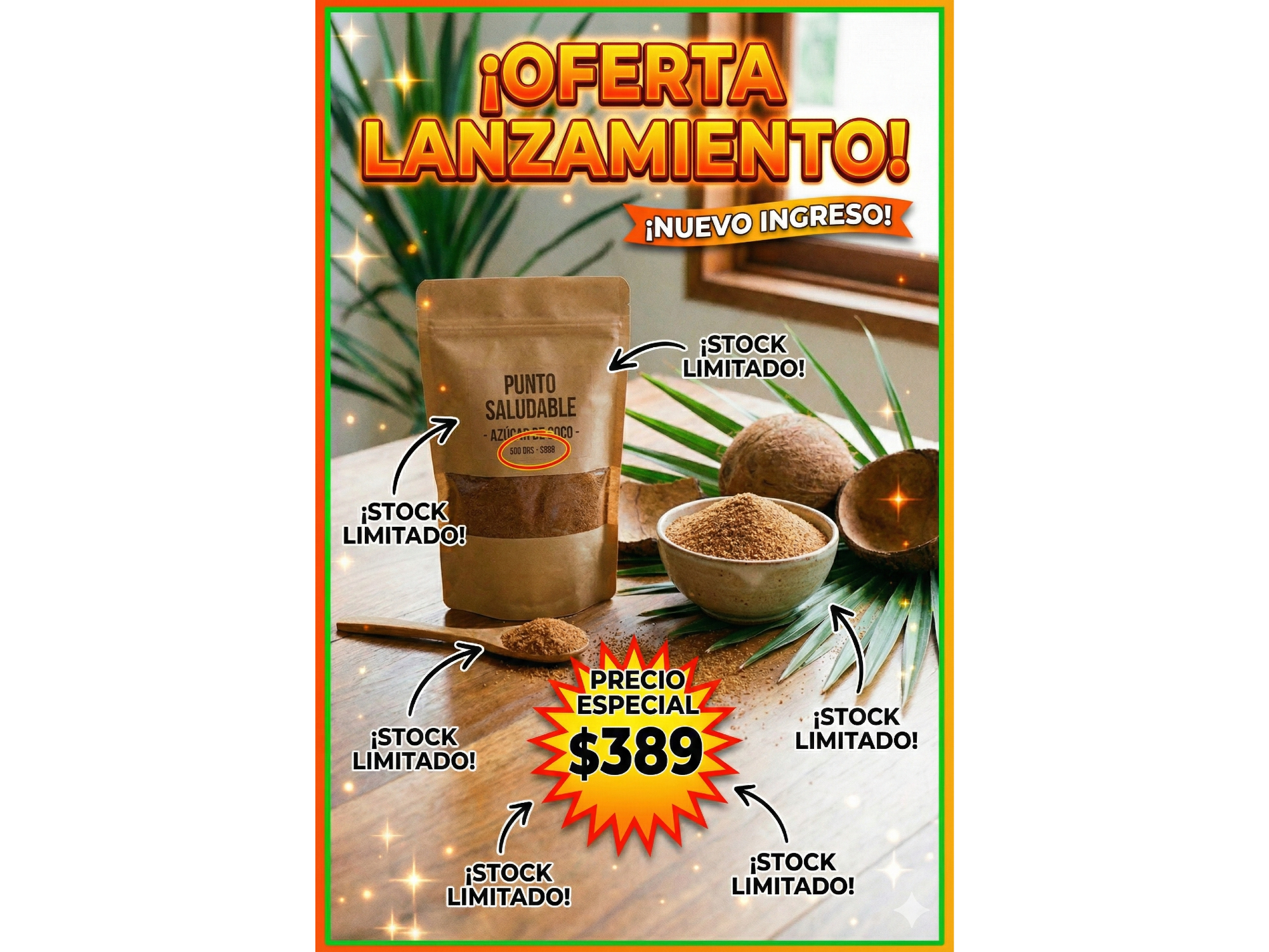 Azúcar de coco 500 grs