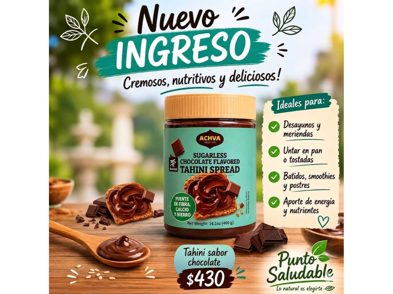Tahini con chocolate 400gr