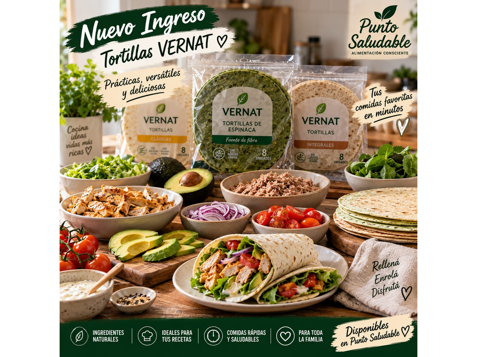 Tortillas Vernat 8 unidades