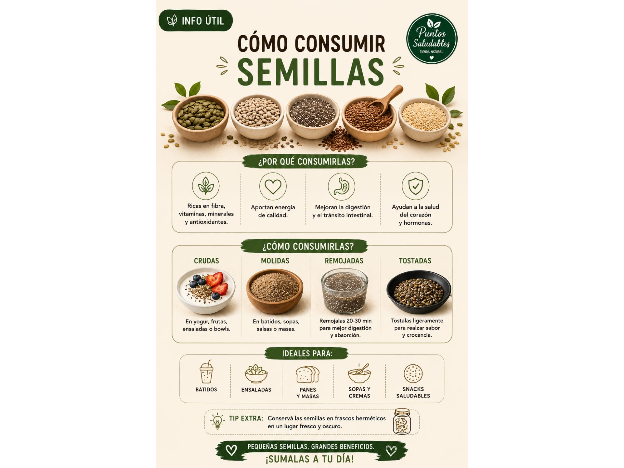 Como consumir semillas