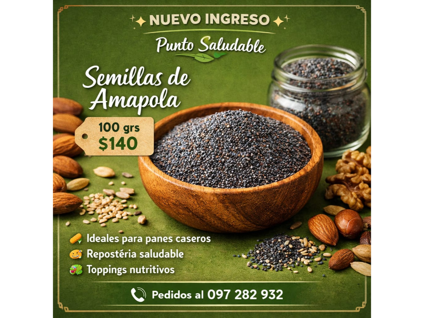 Semillas de amapola 100gr