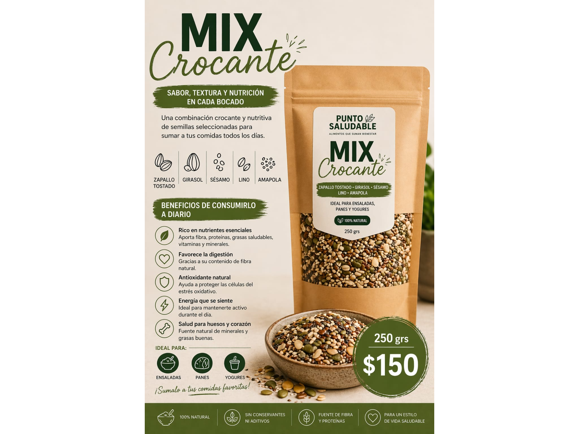Mix crocante 250gr
