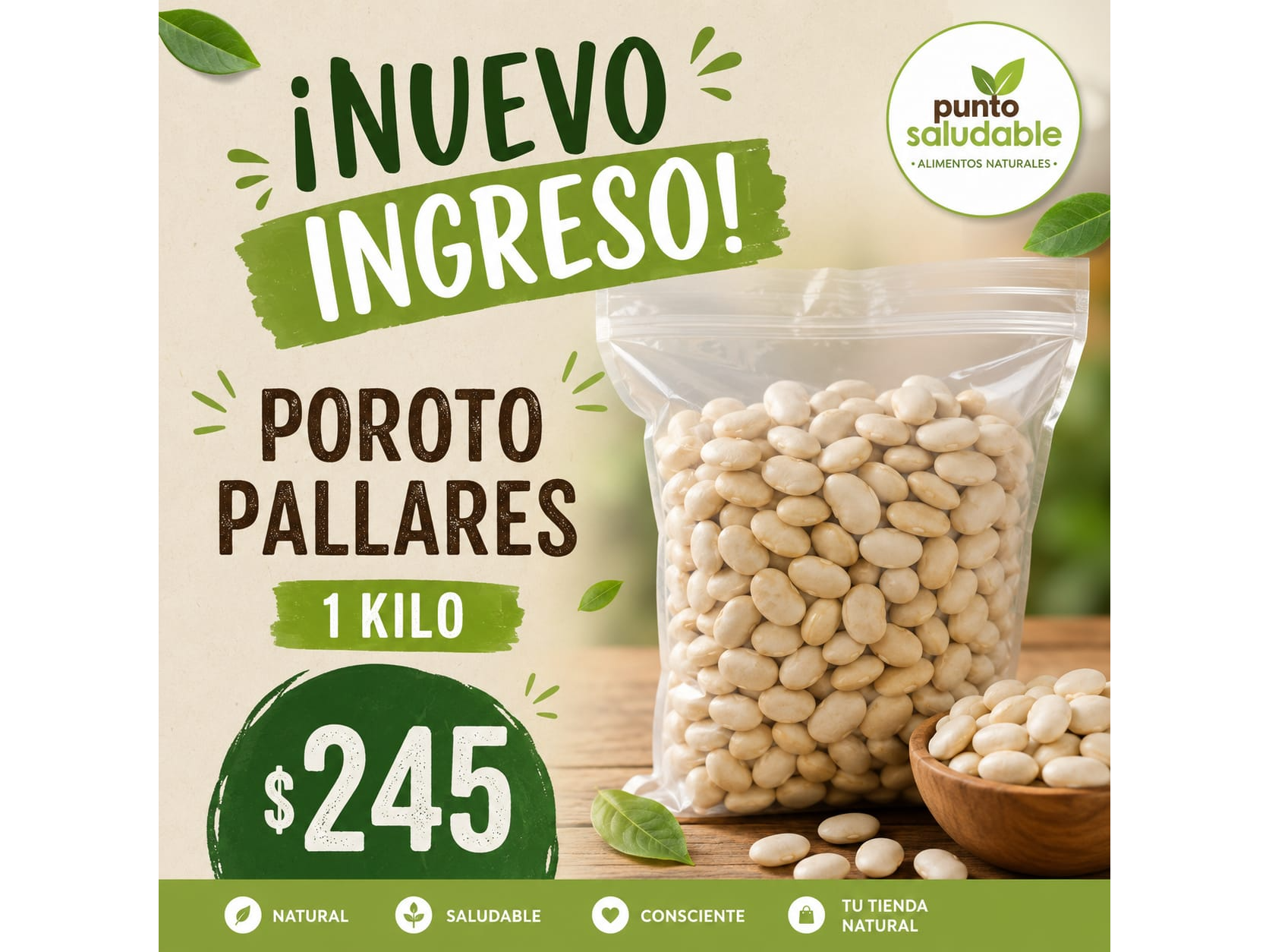 Poroto Pallares 1kg