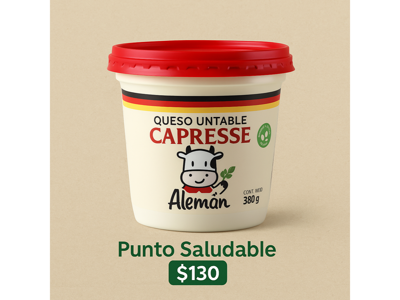 Queso crema el aleman 380 grs capresse