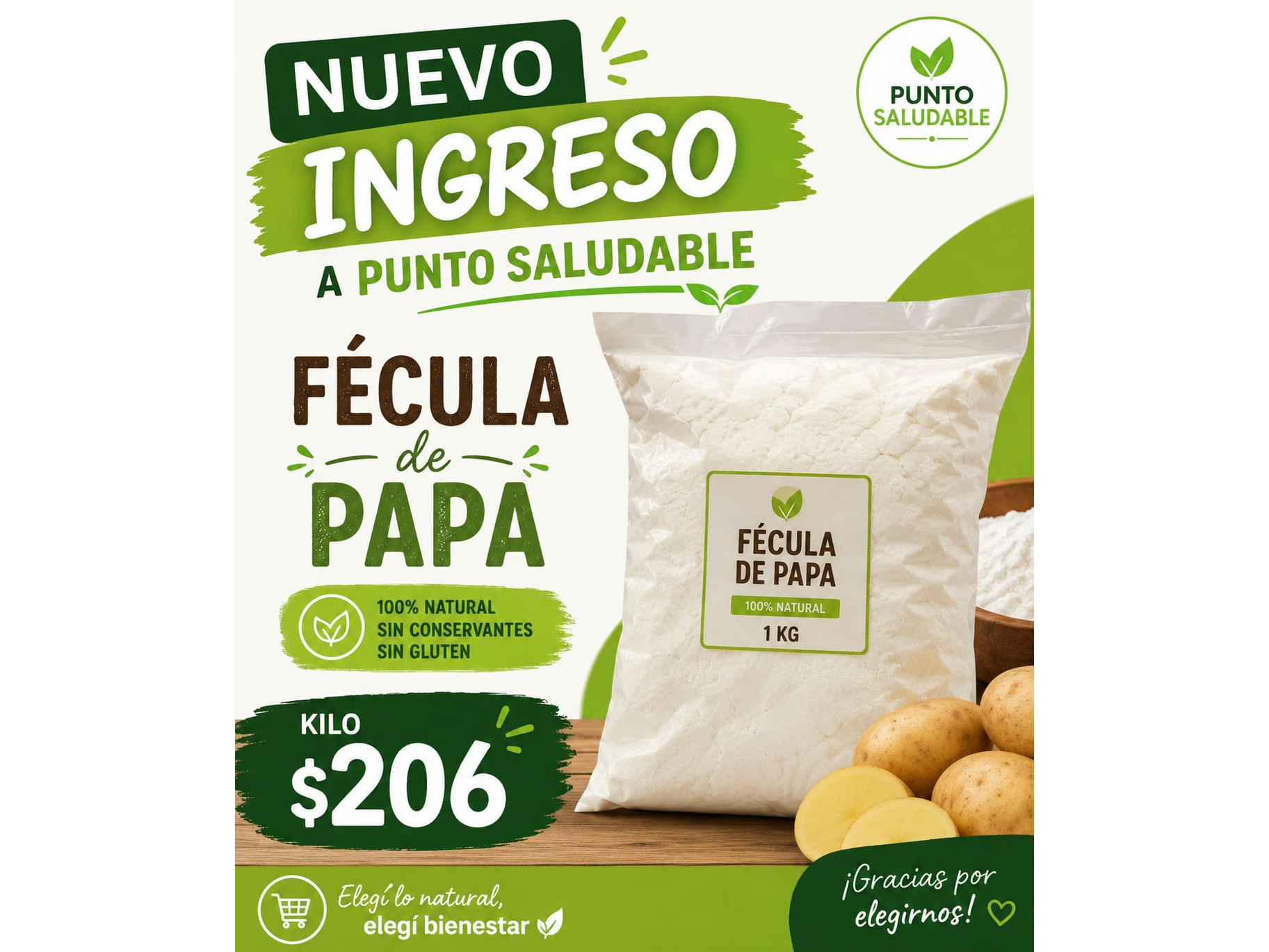 Fécula de papa 1kg