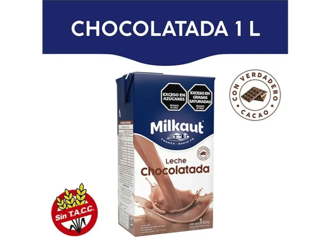 Leche chocolatada de litro