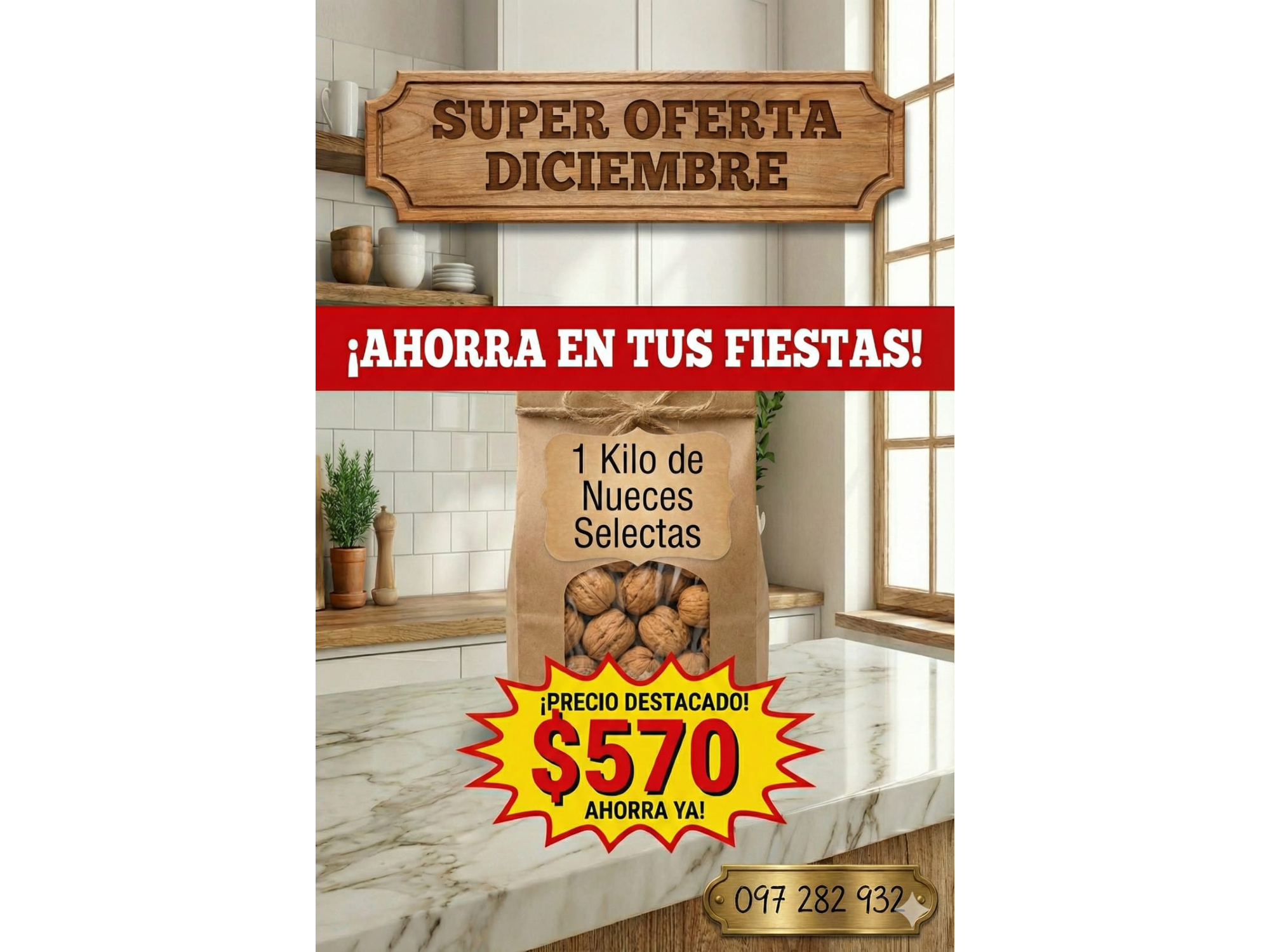 Nueces en cuartos 1kg