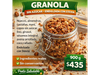 Granola s/azucar endulzada con stevia 900gr