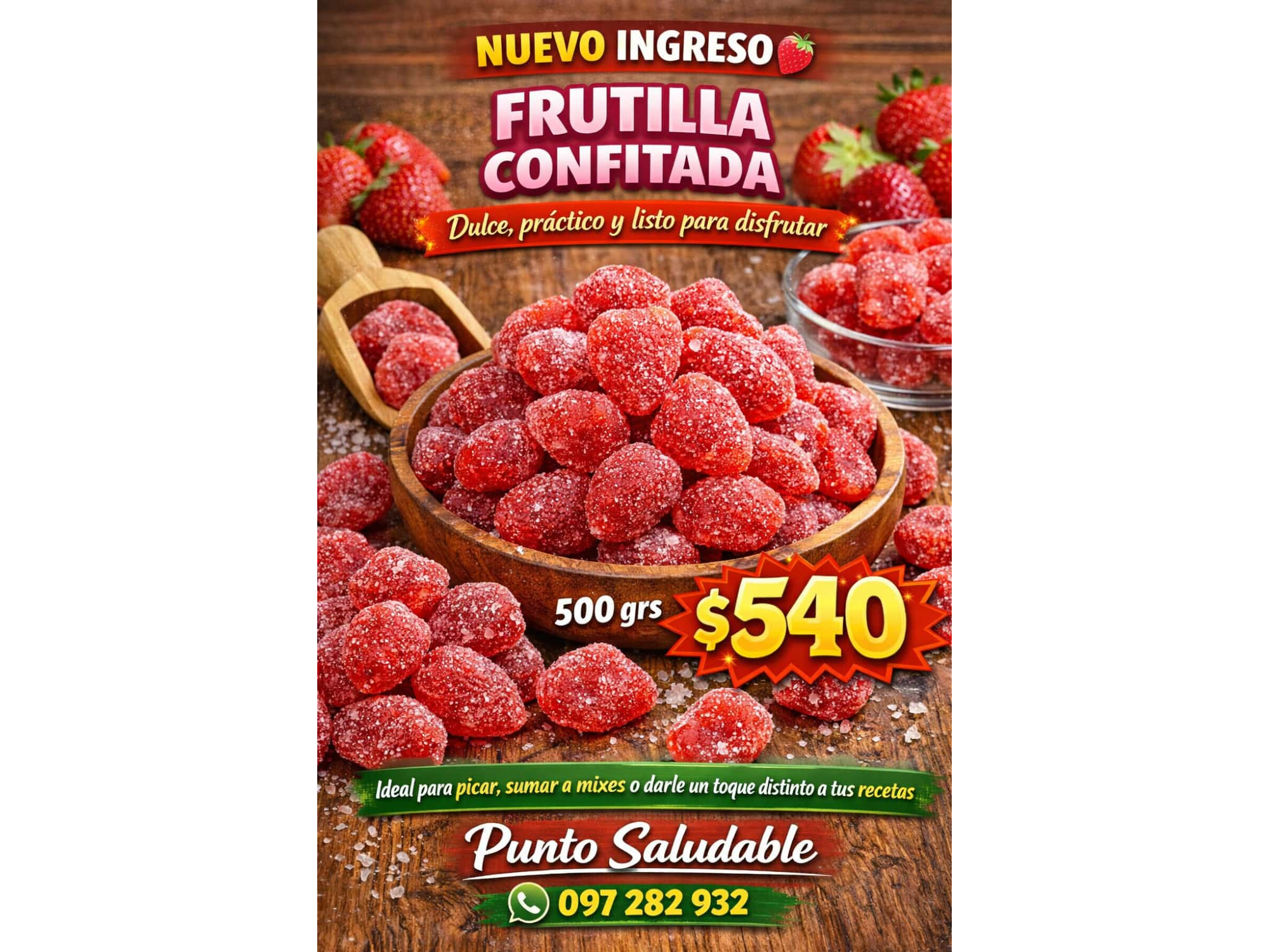 Frutilla Confitada 500gr