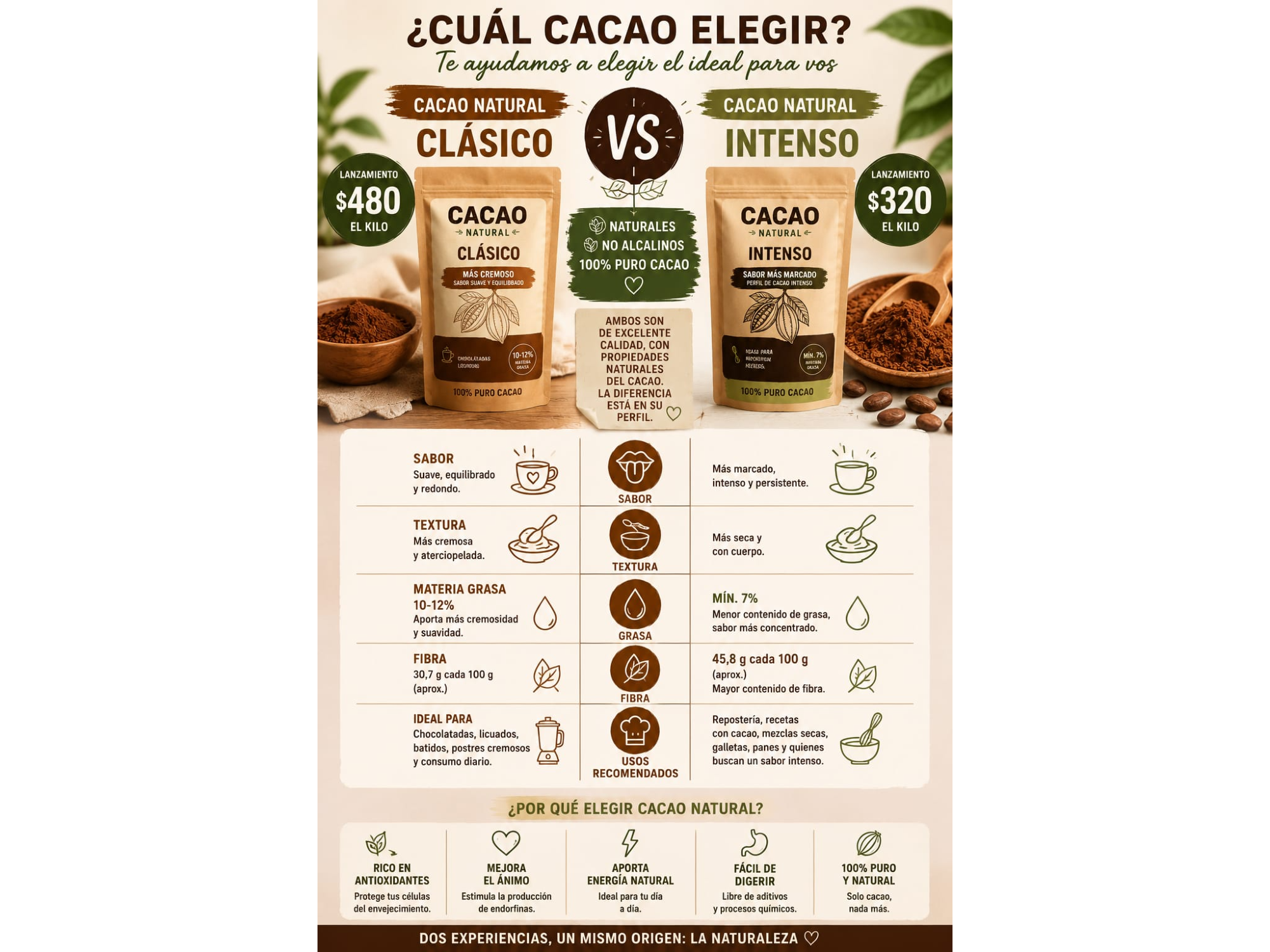 ¿Como elegir el cacao puro ?