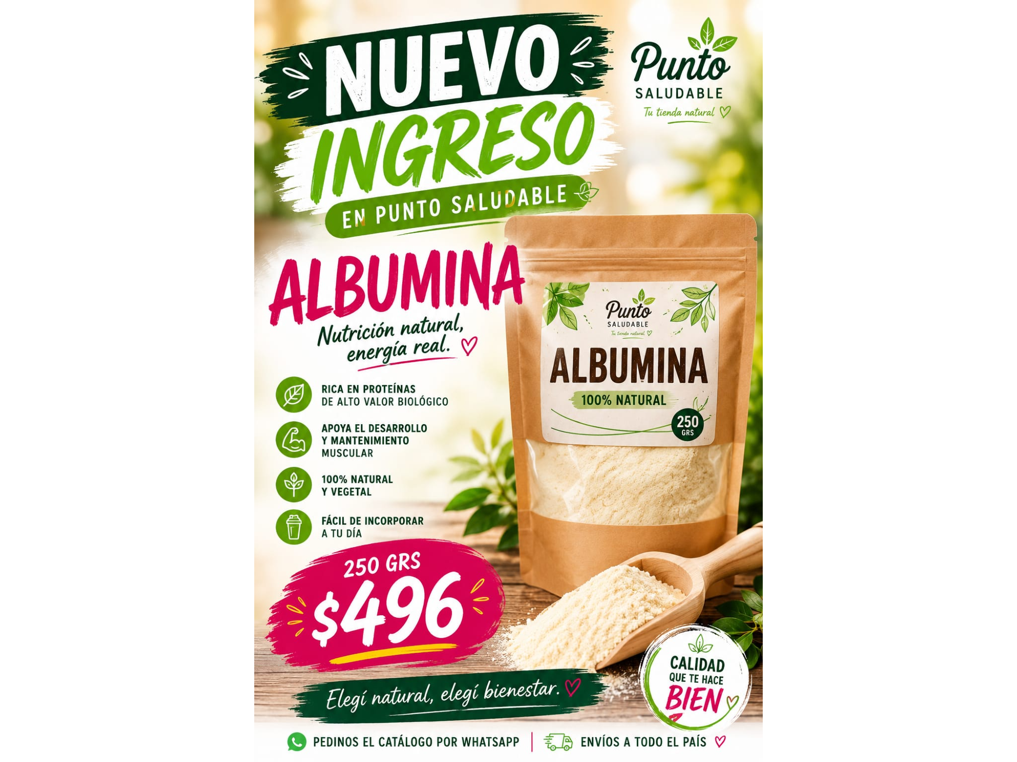 Albumina 250gr