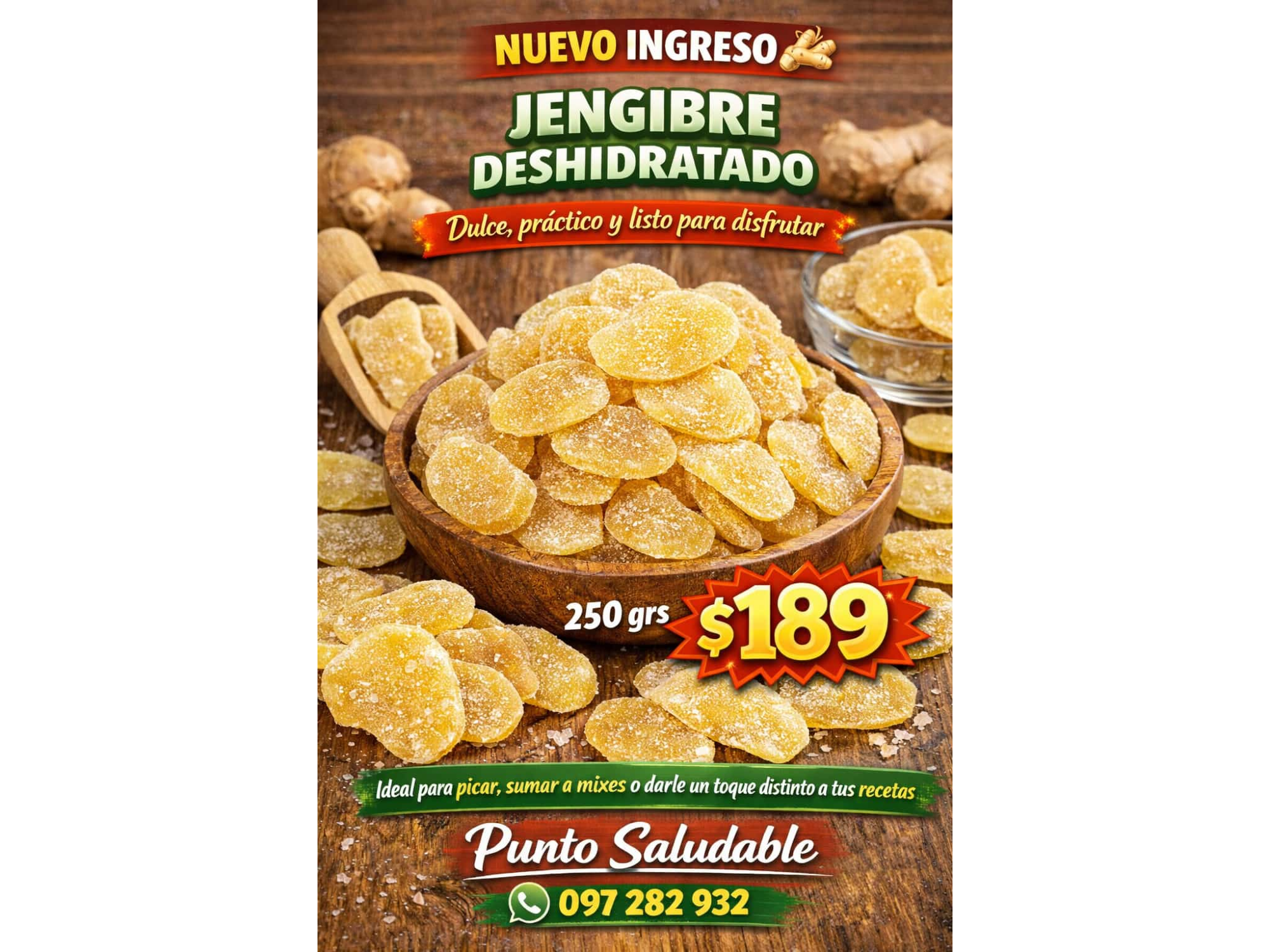 Jengibre Deshidratado 250gr