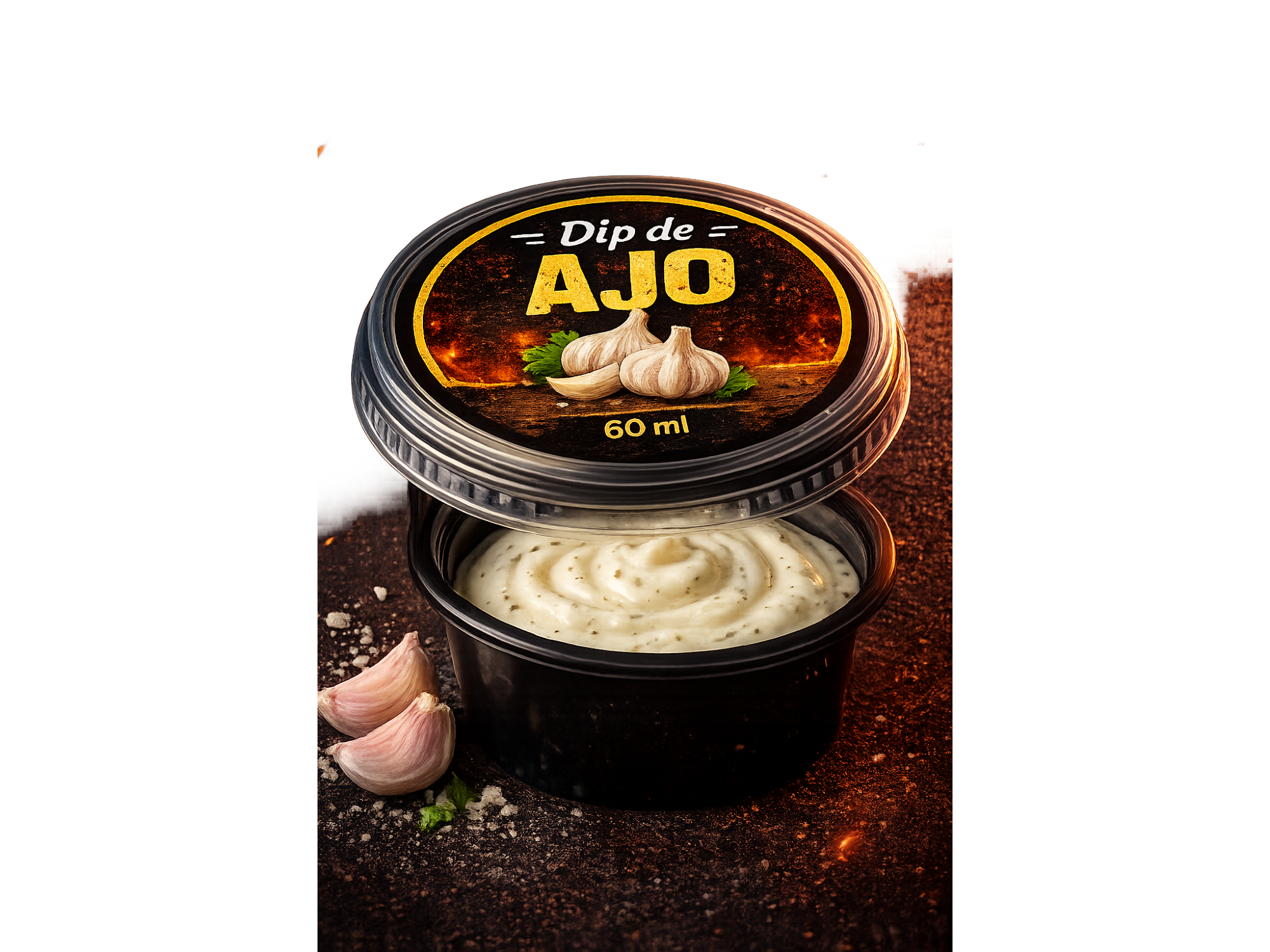 🧄 2 Dips de Ajo · 60 ml c/u