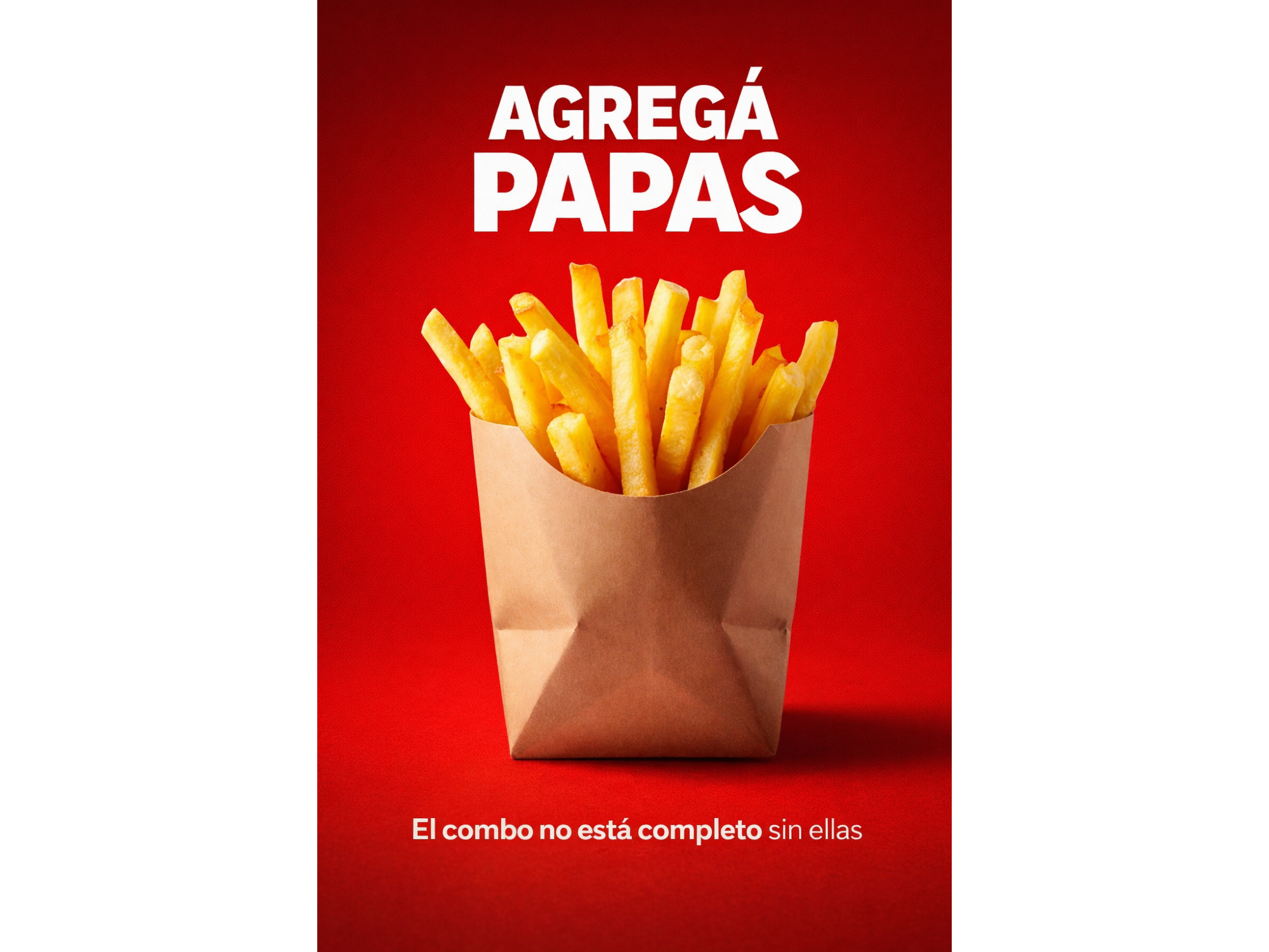 Agregar papas fritas