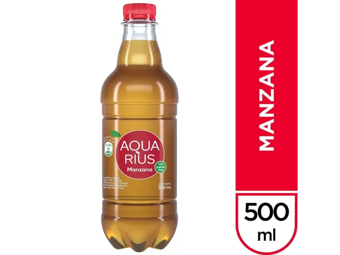 Agua Saborizada Aquarius  de 500 cc