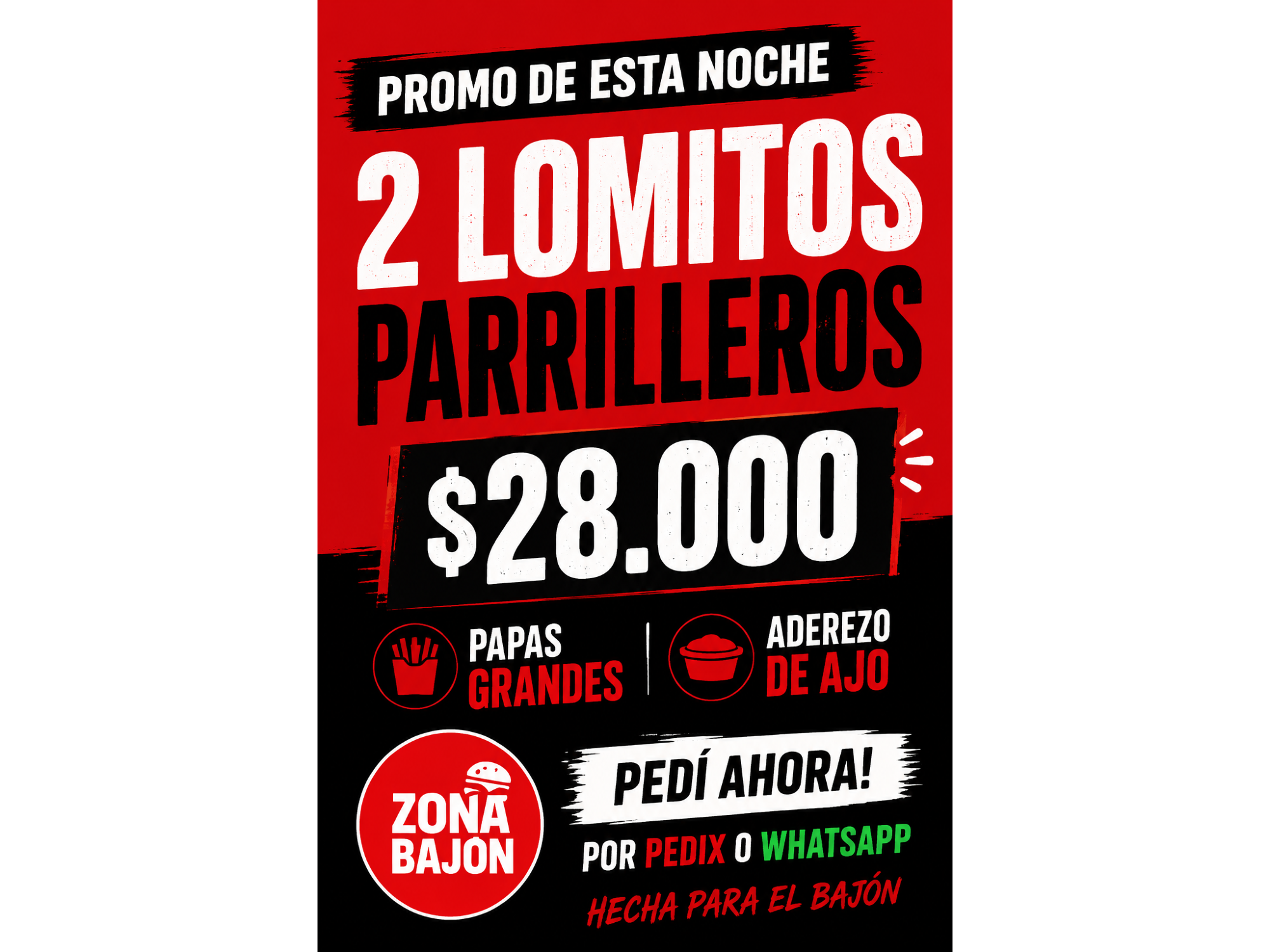 🔥 PROMO DE ESTA NOCHE 🔥