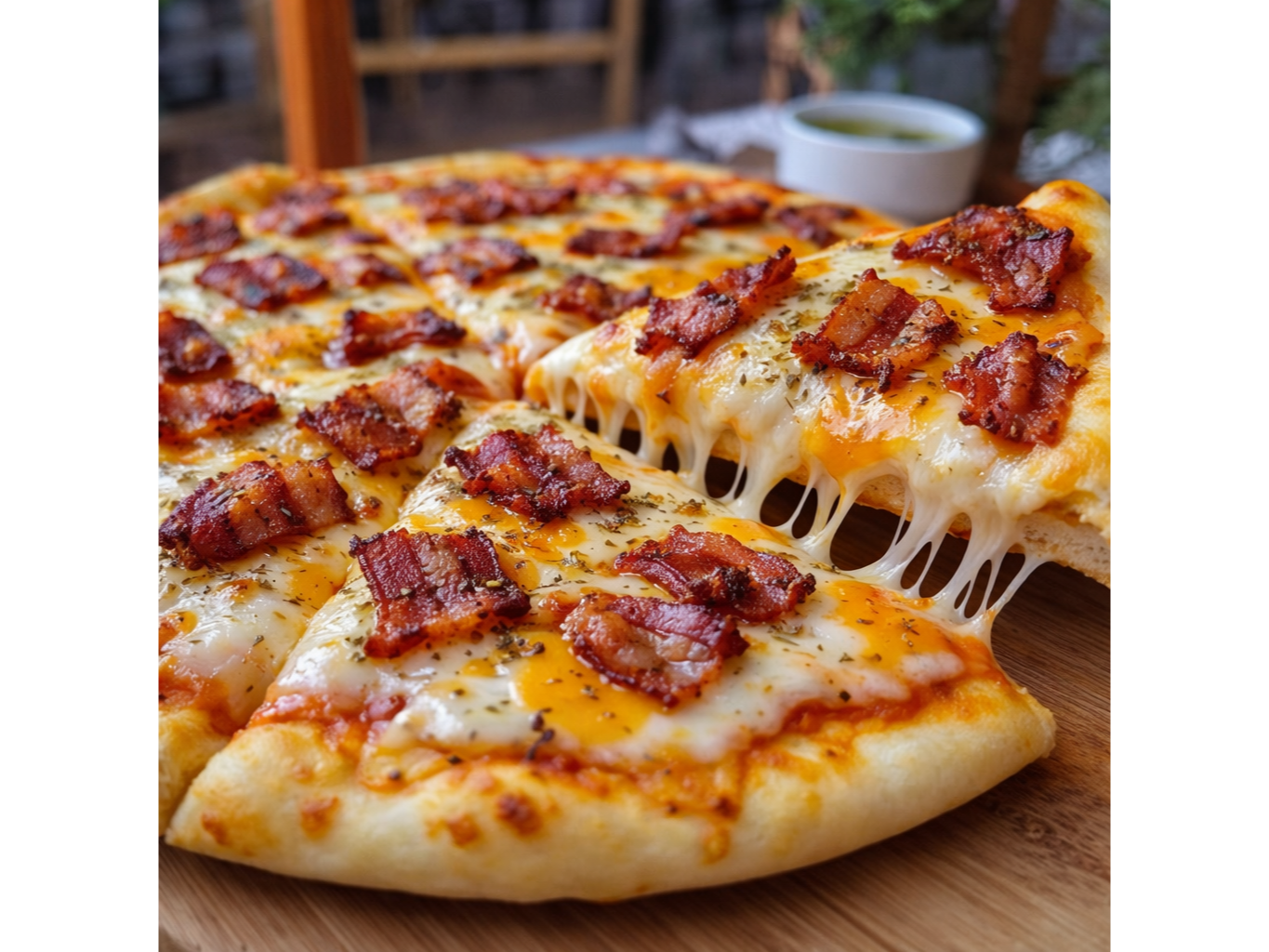 MUZZA CHEDDAR & PANCETA AHUMADA