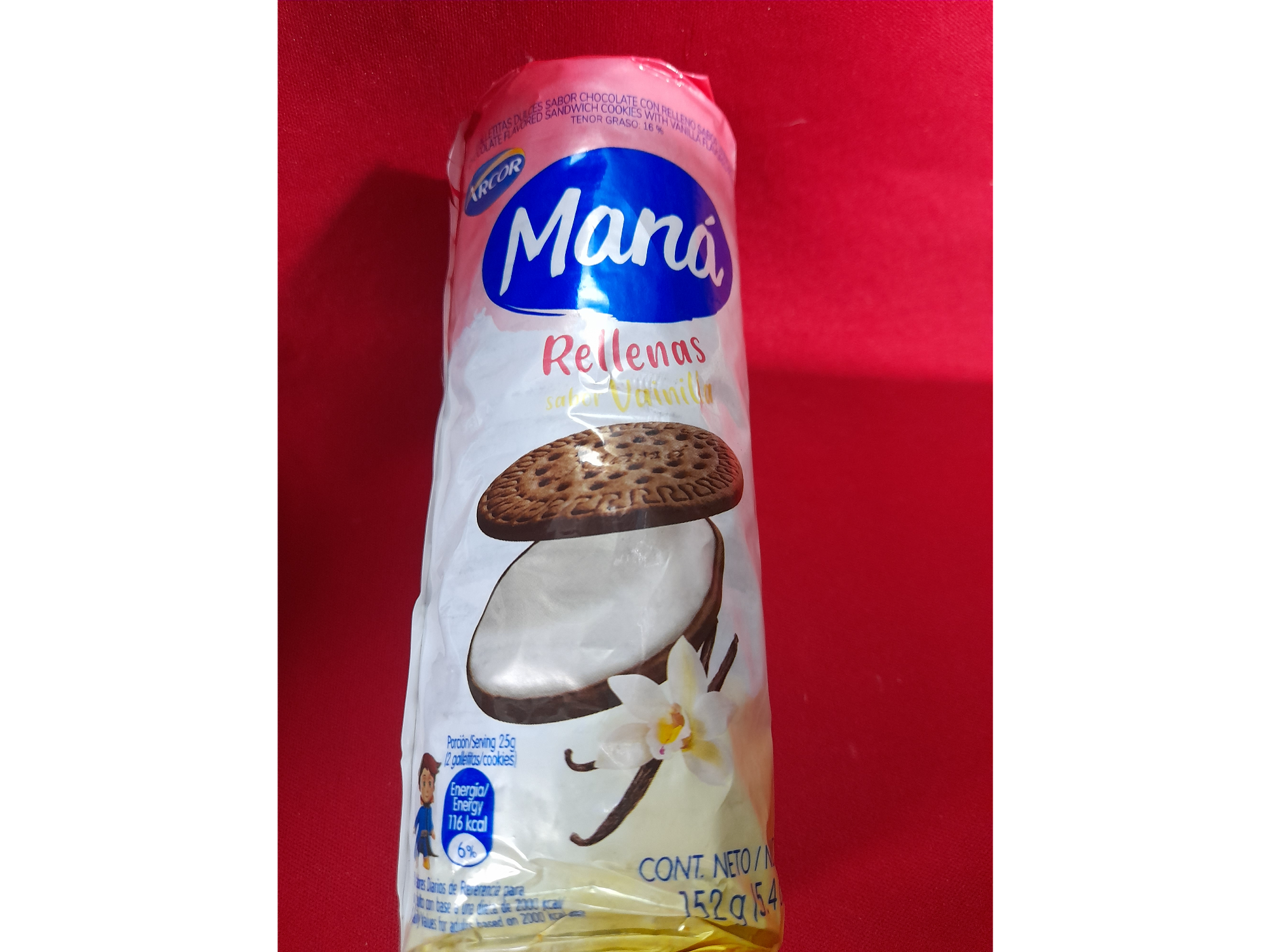 Maná rellenas vainilla 152g