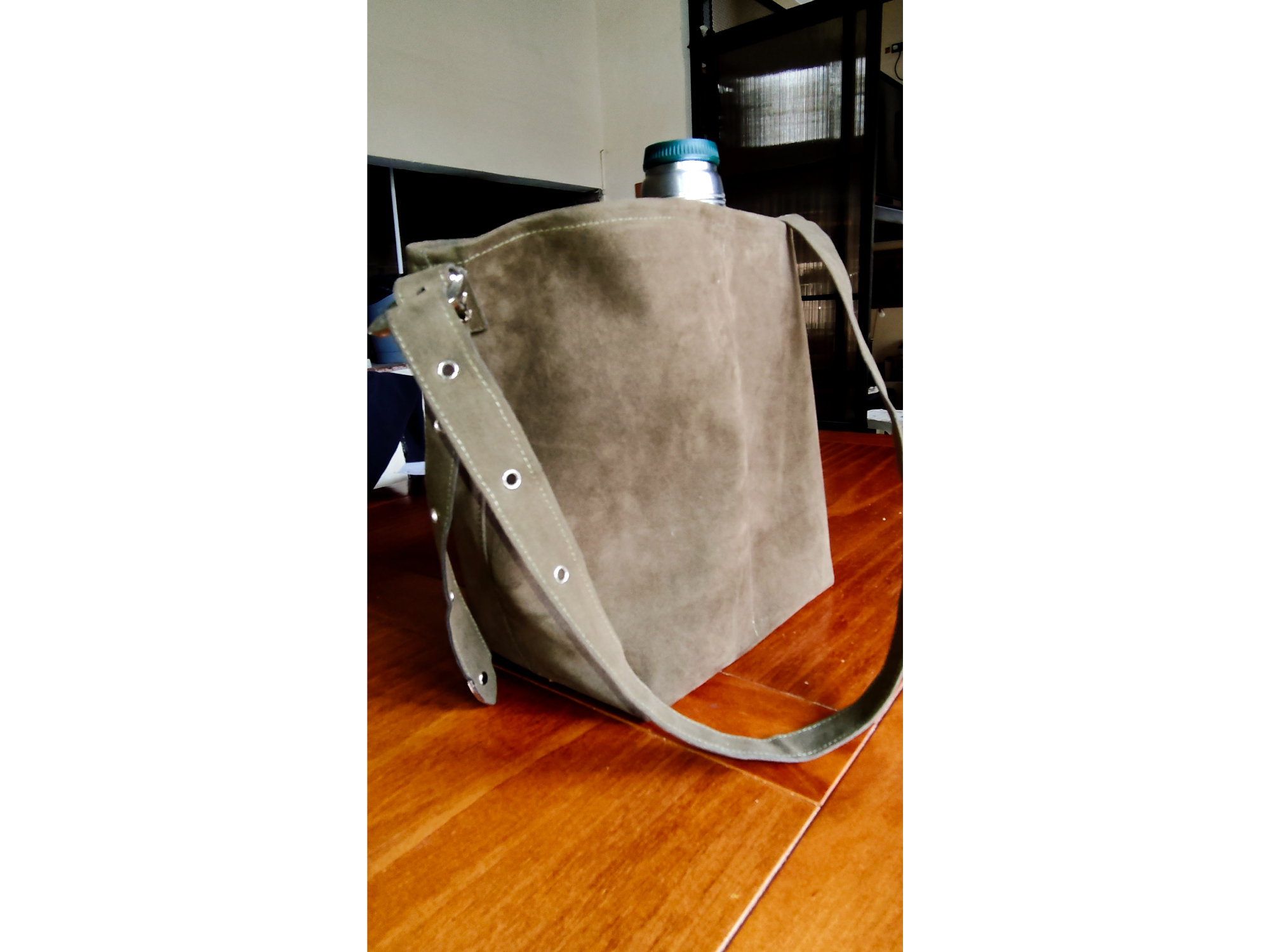 Bolso matero de gamuza