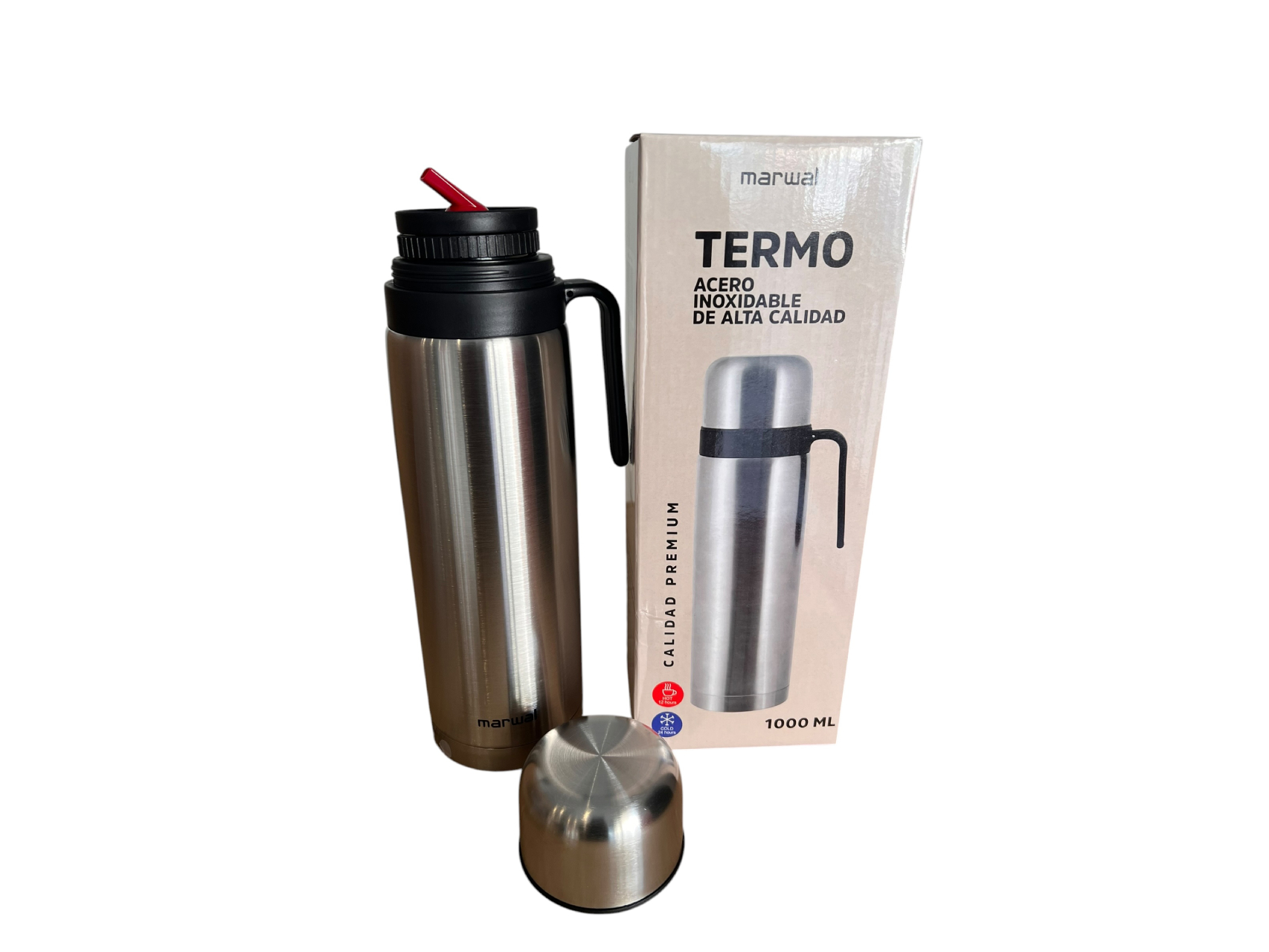 TERMO ACERO MEDIA MANIJA de el Yerbero