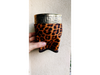 MATE IMPERIAL ANIMAL PRINT marron y negro