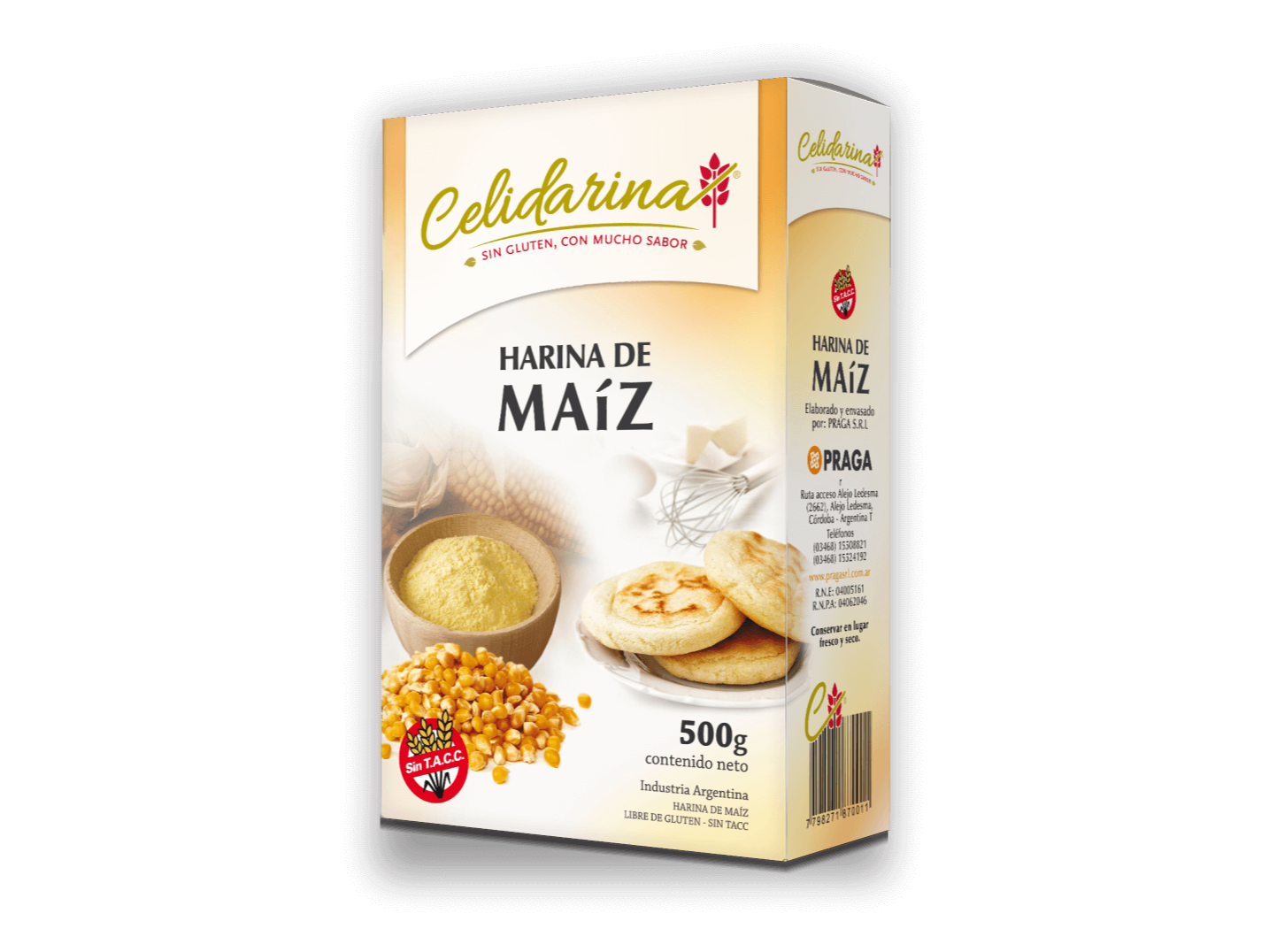 Harina de maiz celidarina 500 gr