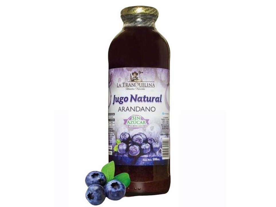 Jugo líquido La Tranquilina sin azúcar agregada Arandanos