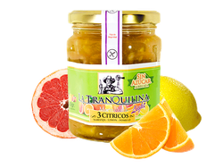 Mermelada La Tranquilina con stevia 3 citricos (limon, pomelo, naranja) 330 gr