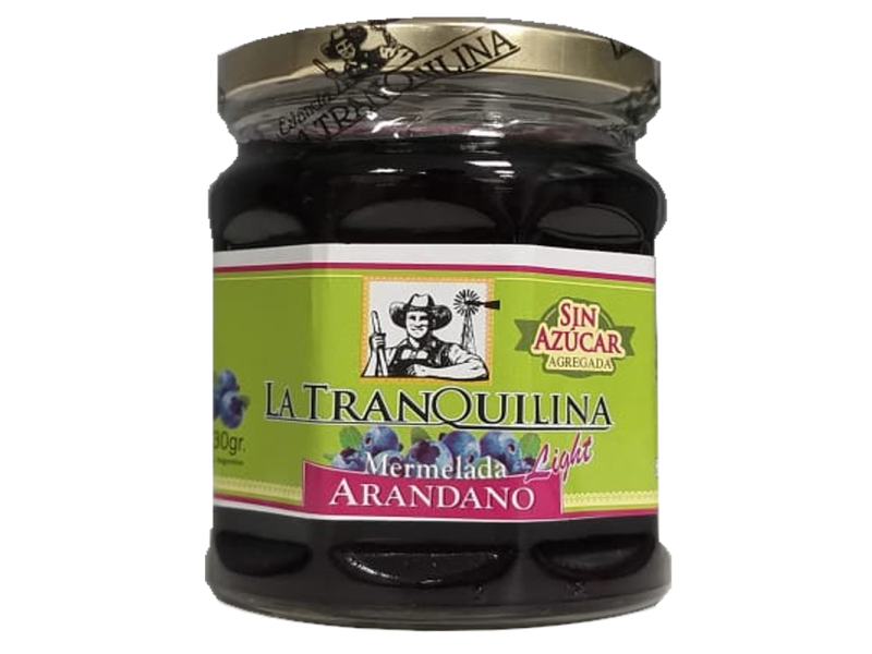 Mermelada La Tranquilina con stevia arandanos 330 gr