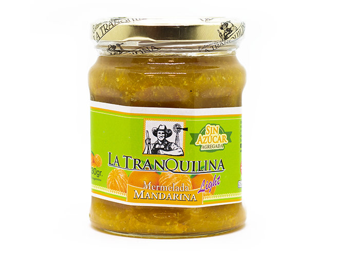 Mermelada La Tranquila con stevia mandarina 330 gr