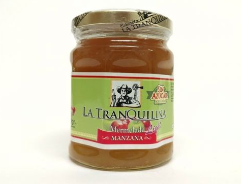 Mermelada La Tranquilina con stevia manzana 330 gr