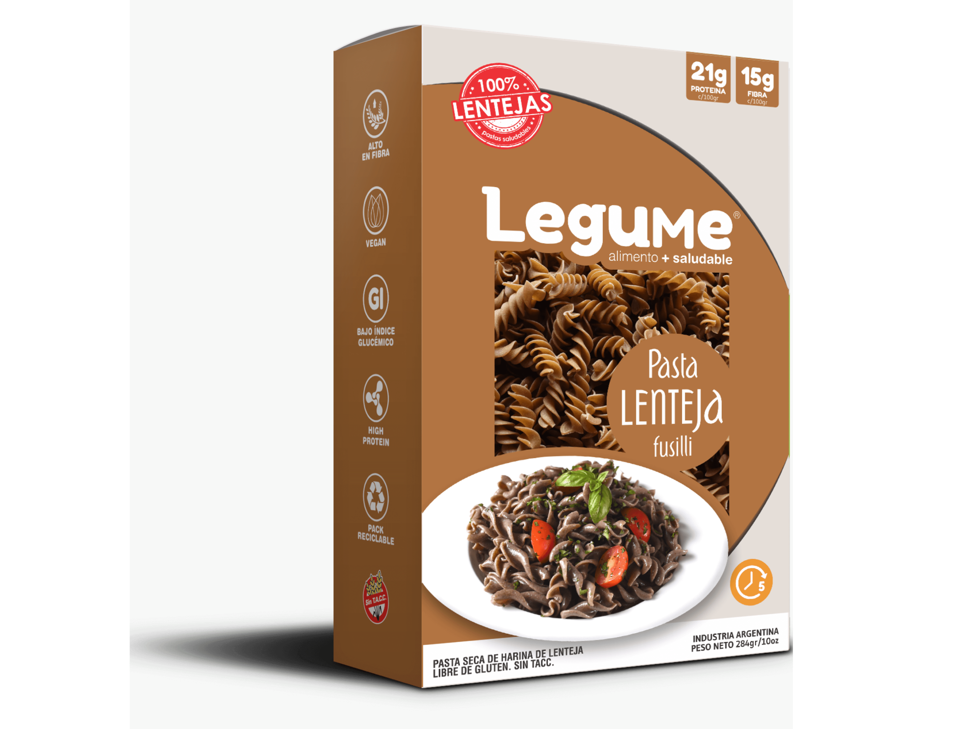 Fusili Legume lentejas 284 gr