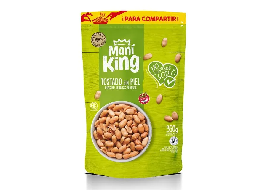 Maní tostado Mani King sin sal 350 gr