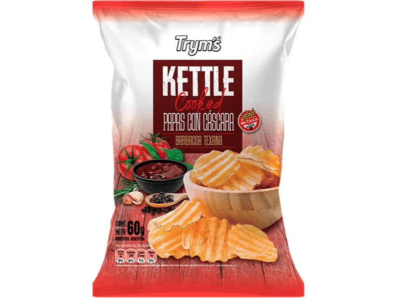Ketle papas con cascara Tryms barbacoa texana 60 gr
