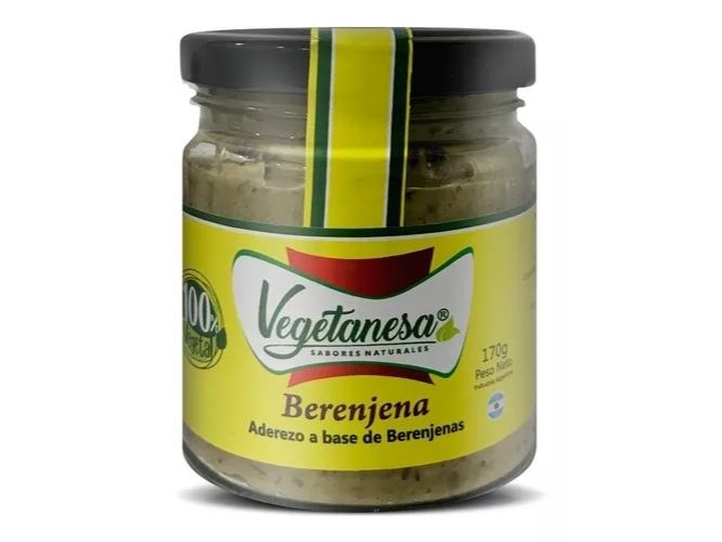 Aderezos Vegetanesa Berenjena sin gluten 170 gr