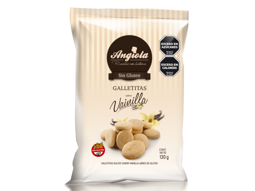 Galleta Angiola Vainilla sin gluten 130 gr